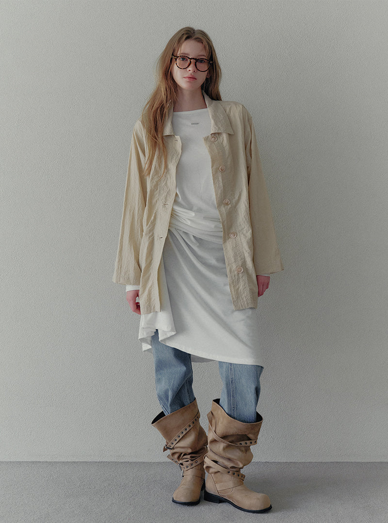 Maren nylon shirt jacket | View 3
