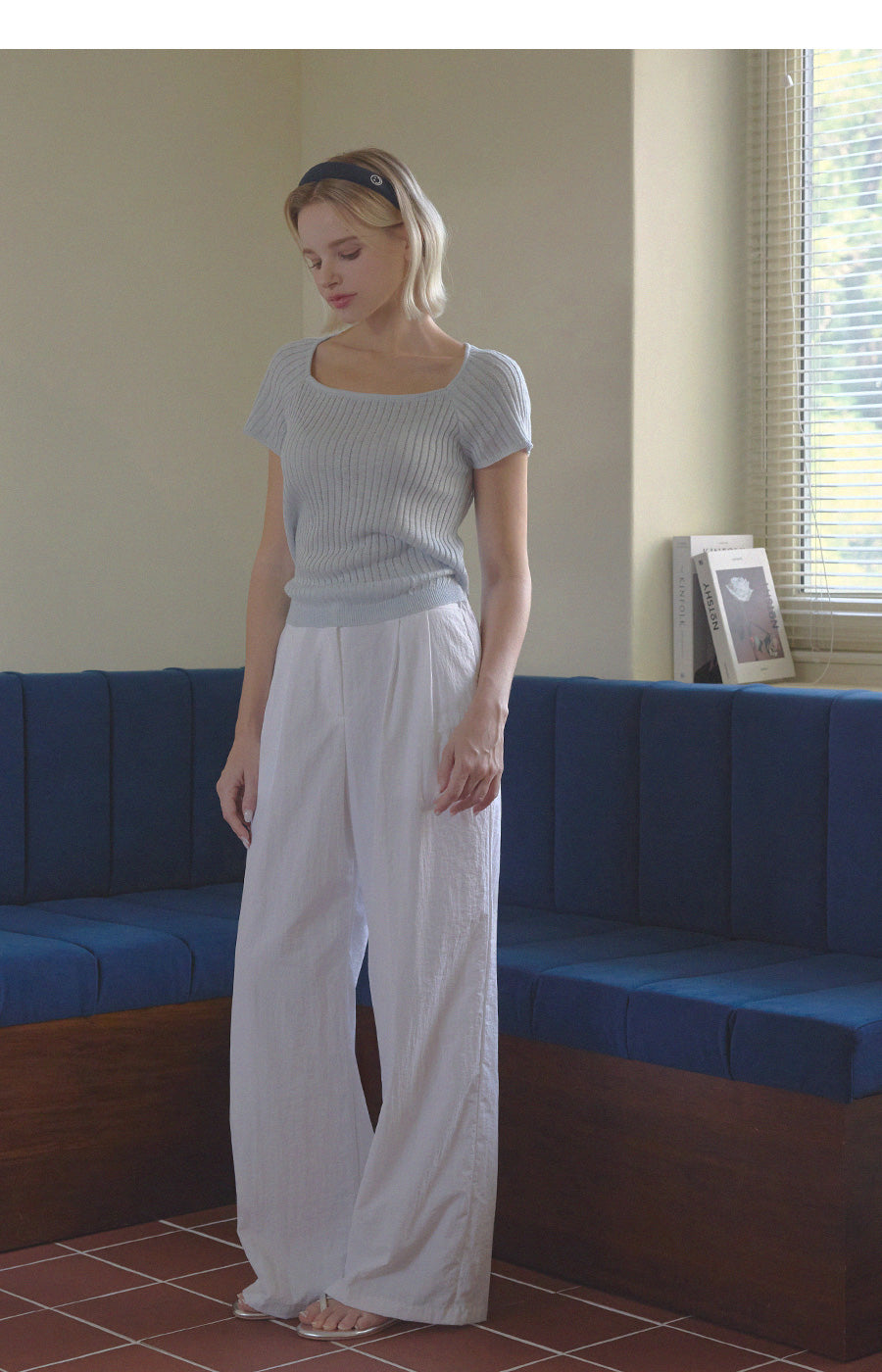 Tolia Back Ribbon Square Knit