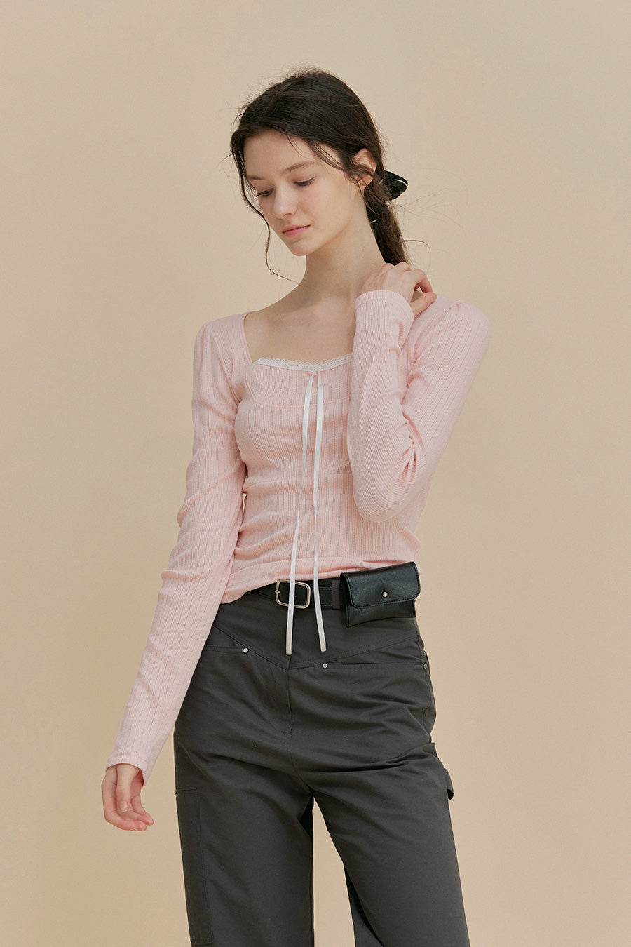 Leche Tie Lace T-Shirt