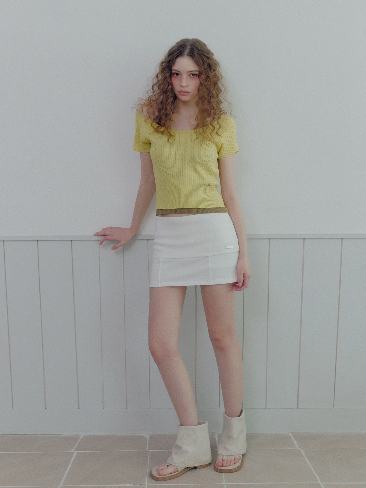 Bonir Folding Mini Skirt