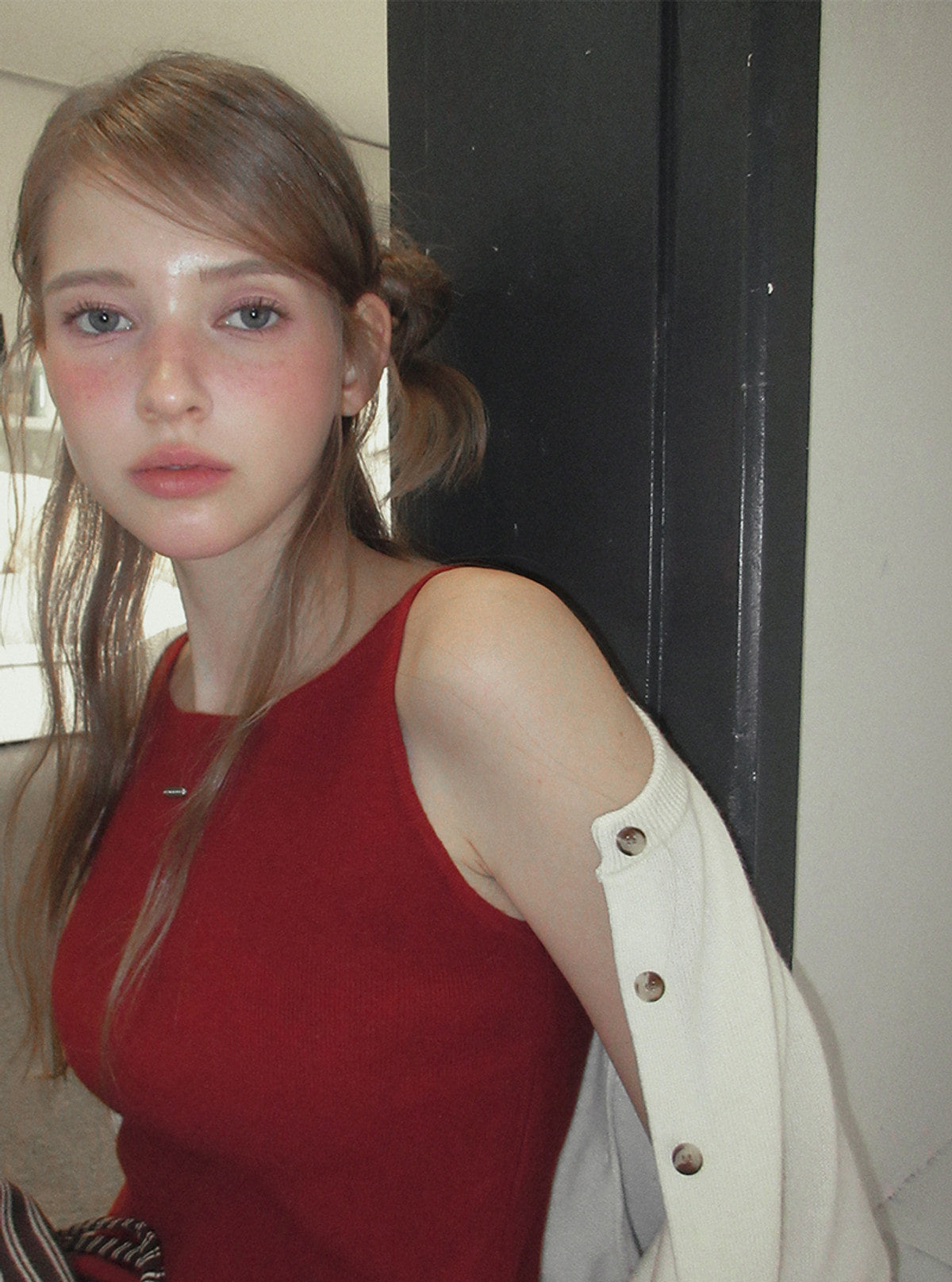 Kia basic halter sleeveless knit | View 12