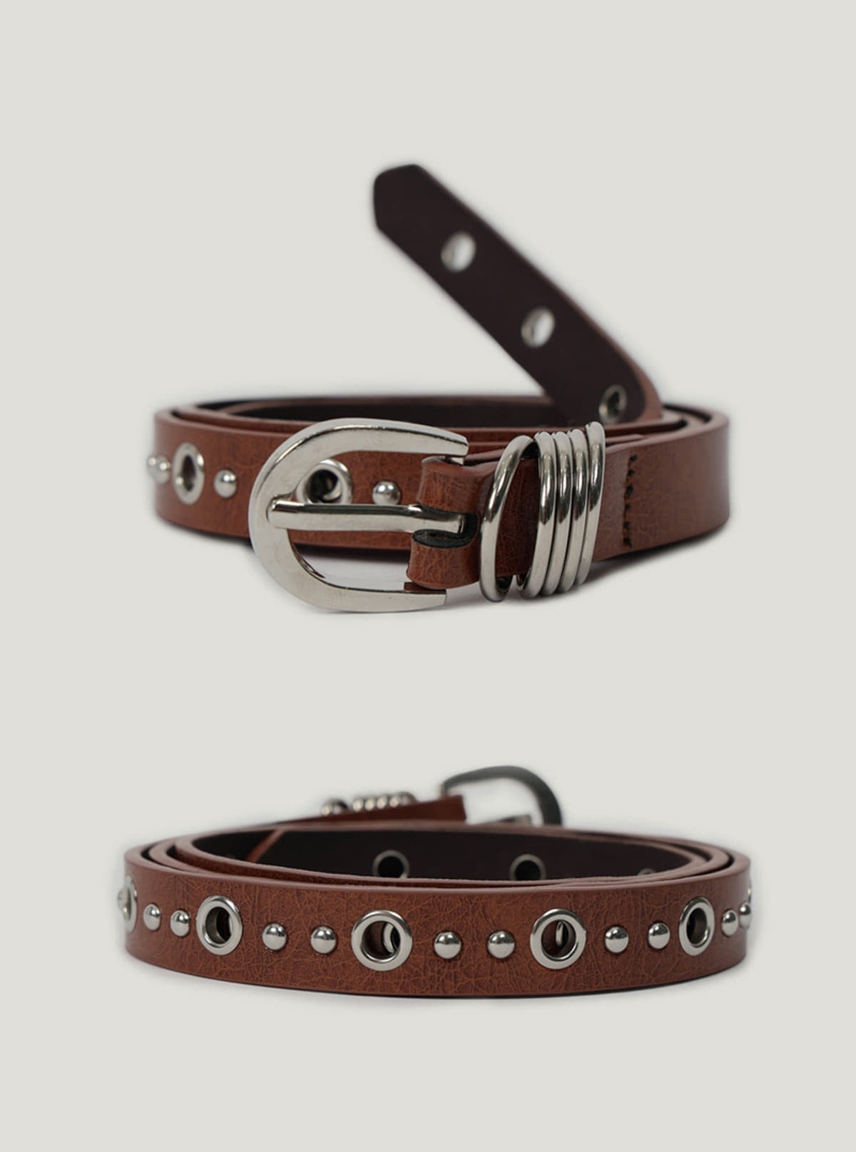 Ake Eyelet Multi-Ring Belt